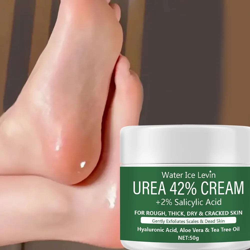 Novo creme de ureia 42% + 2% ácido salicílico hidratante para pés e mãos, hidratante profundo e hidratante nutritivo