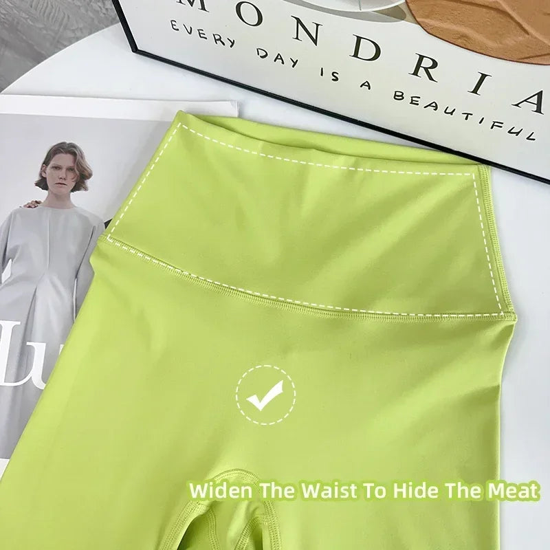 Calças De Yoga Femininas De Alta Qualidade Calças De Corrida Leggings De Cintura Alta Push up Para Mulheres Material De Nylon E SPANDEX Sensação De Liberdade