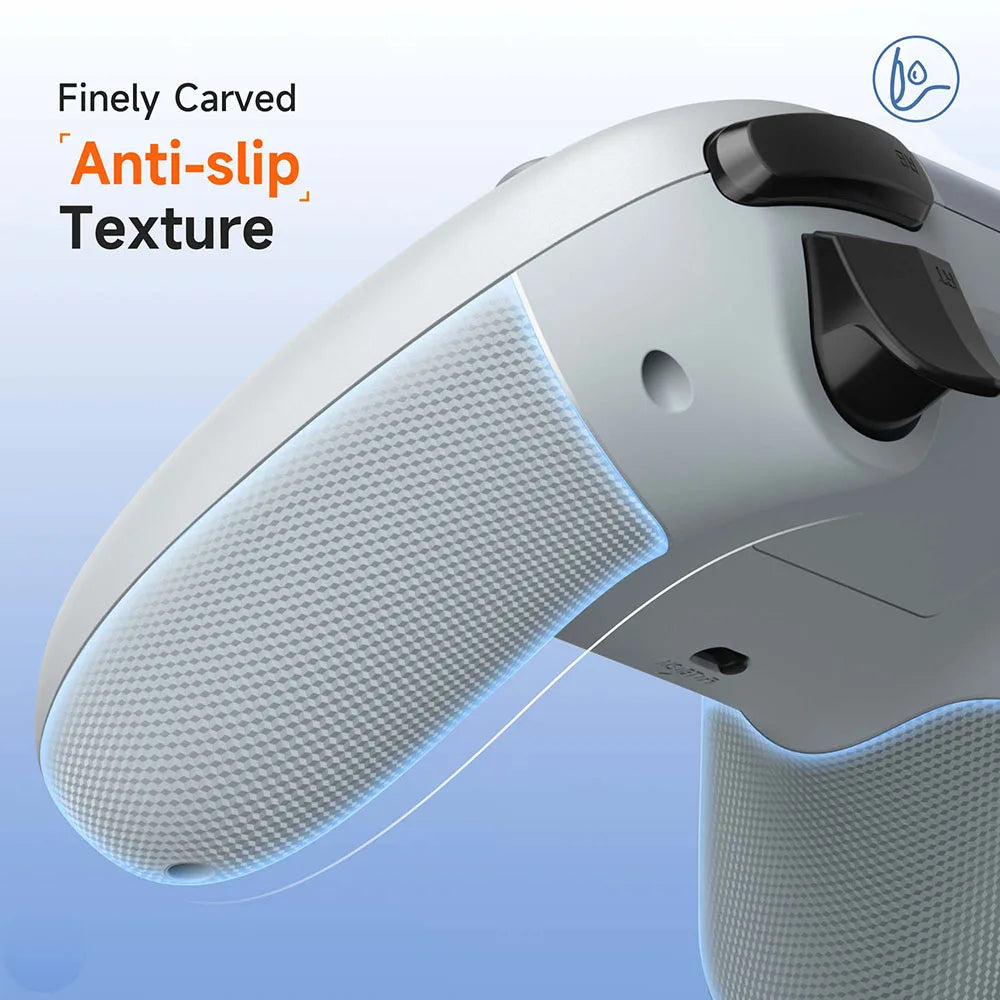 EasySMX X05 Controle PC Sem Fio Gamepad Bluetooth Controlador de Jogos Compatível com PC/Celular/Switch/ Steam Gamer, Luz RGB, Efeito Hall