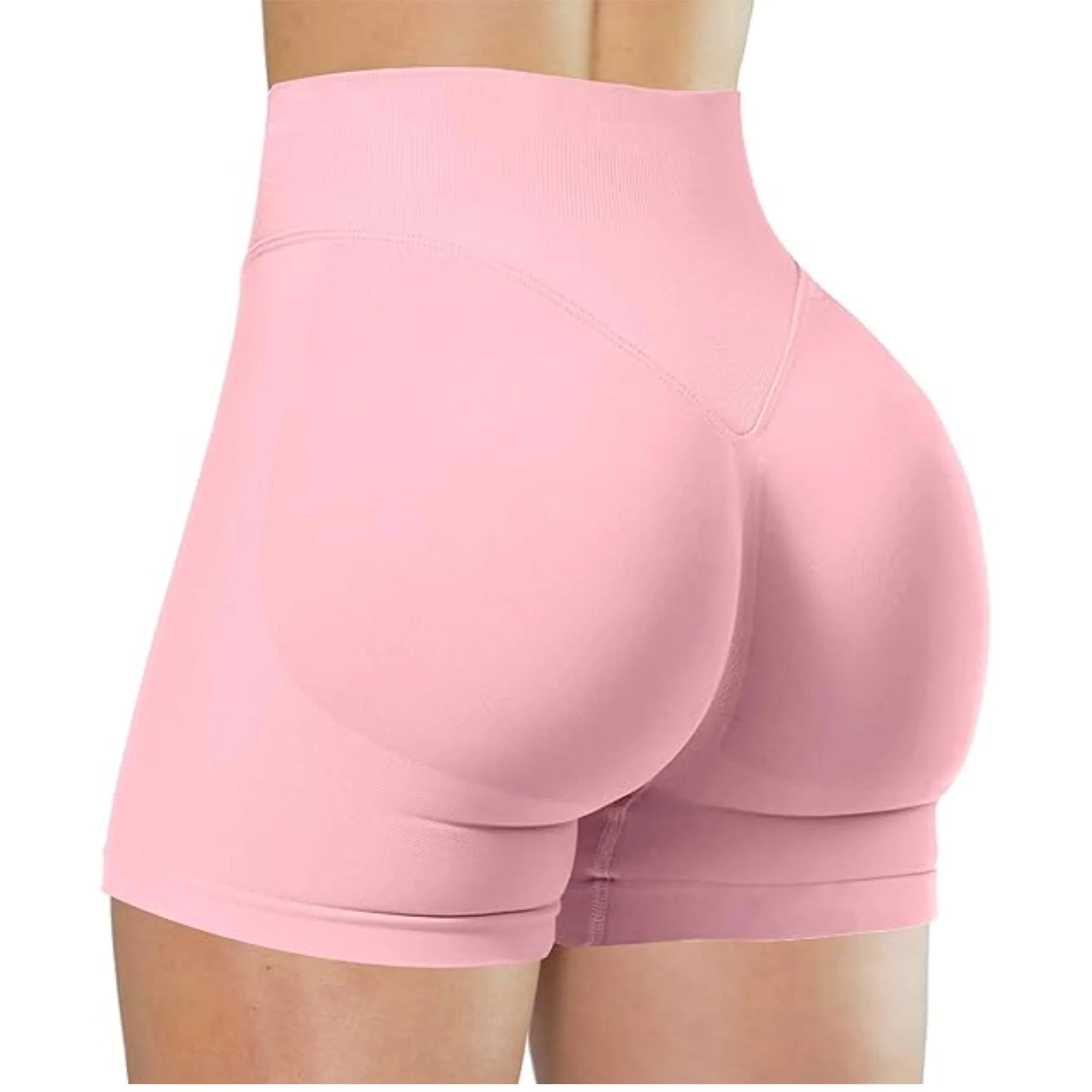 Verão cintura alta yoga shorts elegante e sexy correndo calças de fitness cor sólida yoga leggings