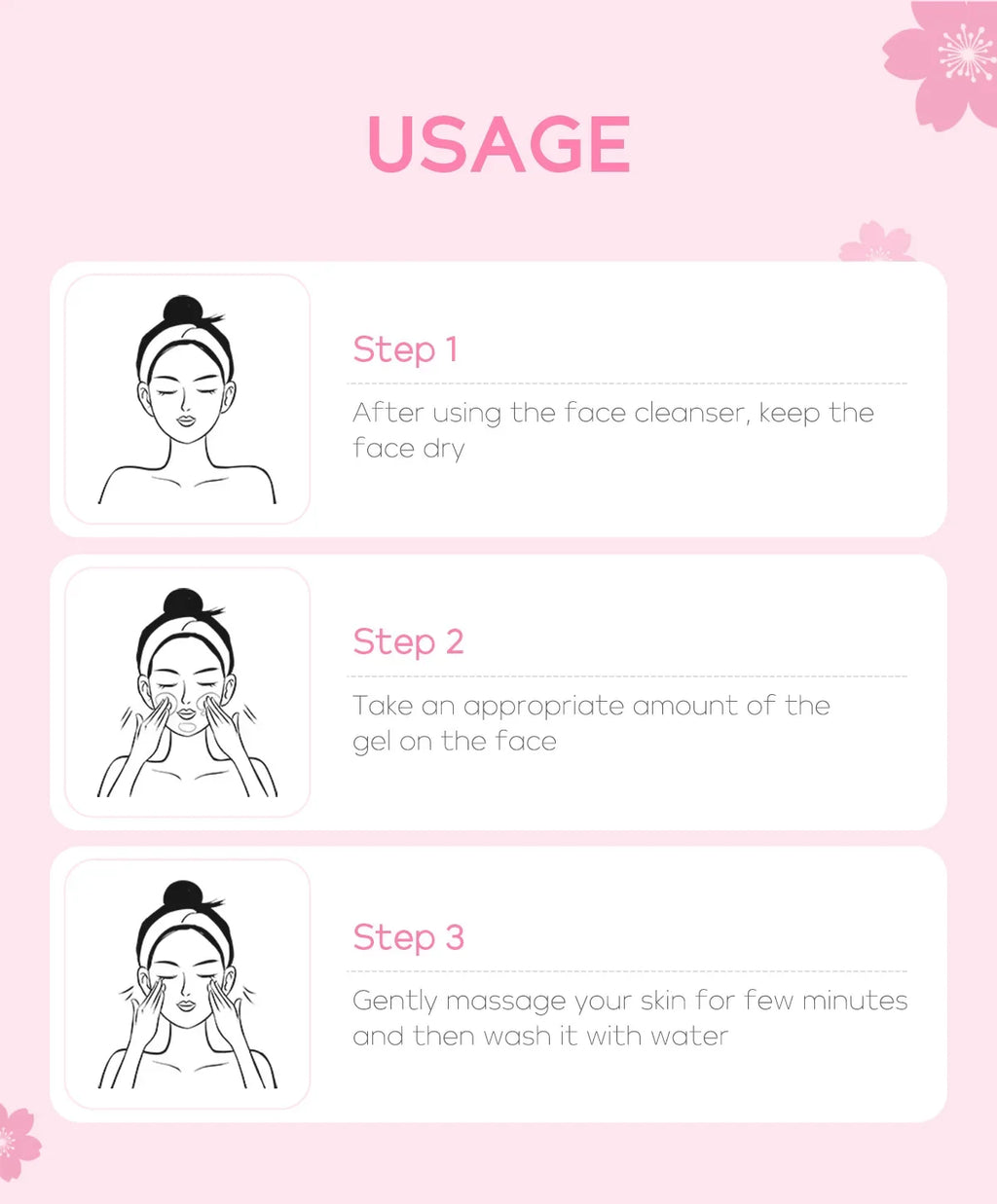 Sakura rosto limpeza profunda esfoliante gel cuidados com a pele clareamento hidratante reparação esfoliante facial cuidados com a pele 60g