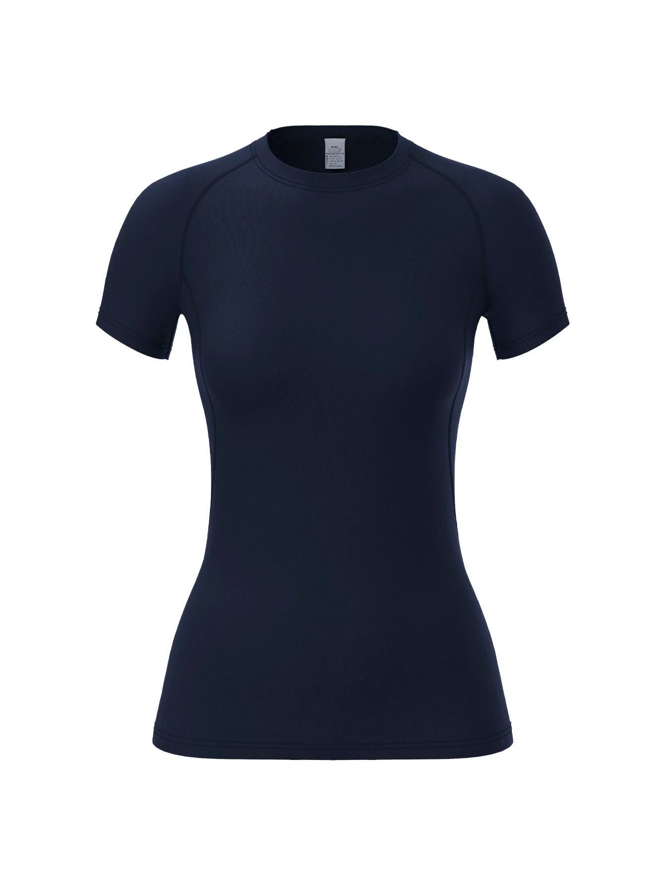 Camisa de compressão feminina, manga curta esportes yoga correndo camiseta verão ginásio treino de secagem rápida estiramento camiseta, roupas