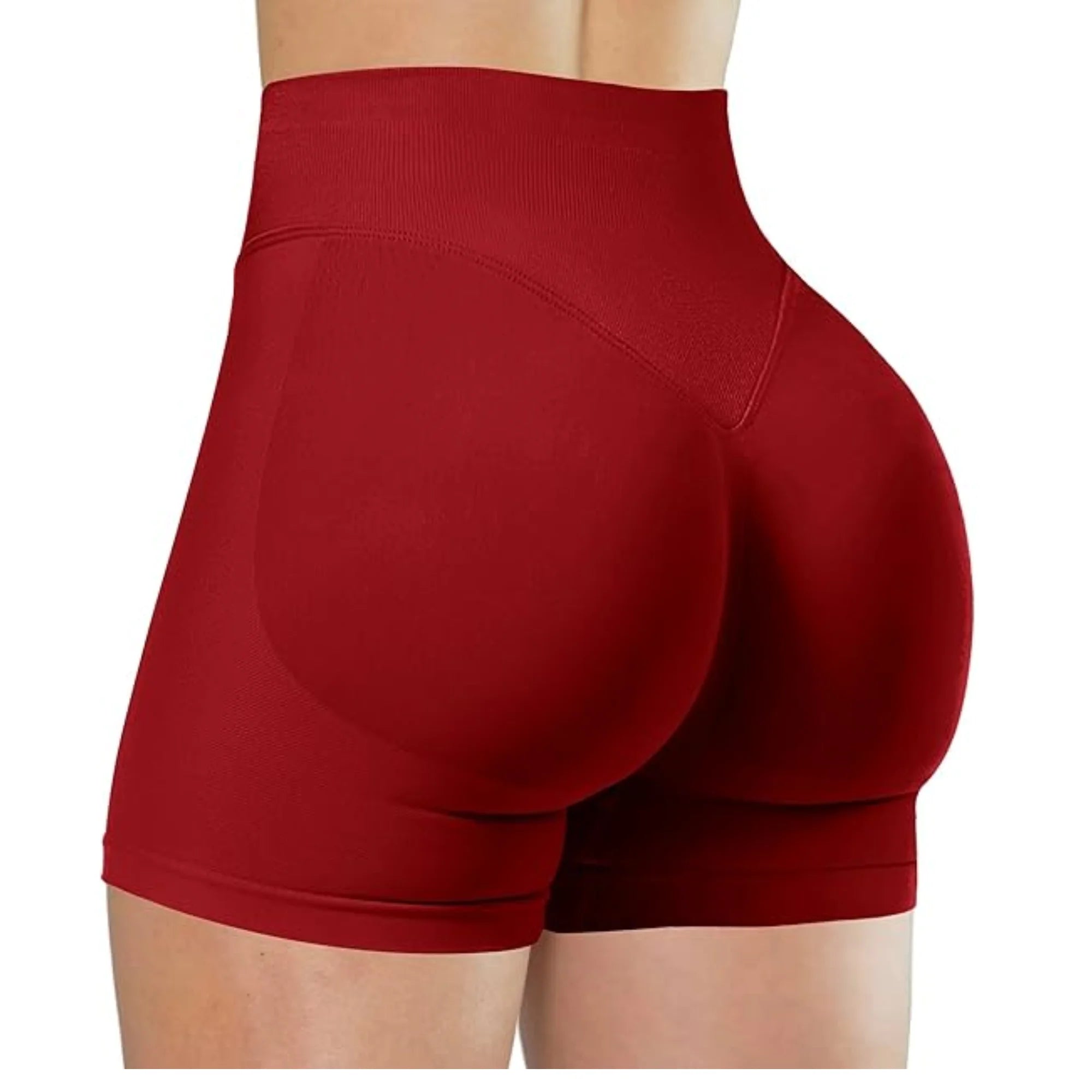 Verão cintura alta yoga shorts elegante e sexy correndo calças de fitness cor sólida yoga leggings