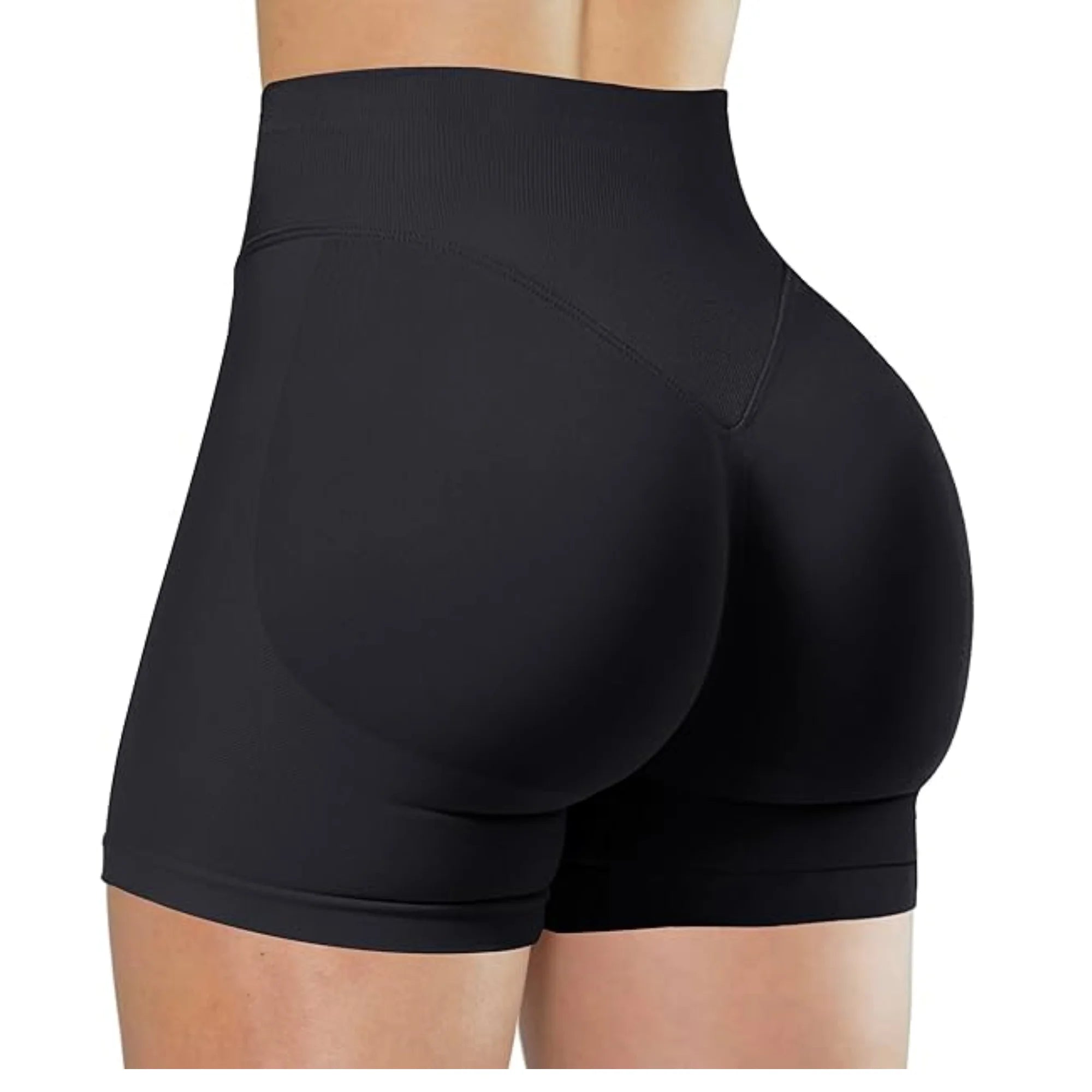 Verão cintura alta yoga shorts elegante e sexy correndo calças de fitness cor sólida yoga leggings