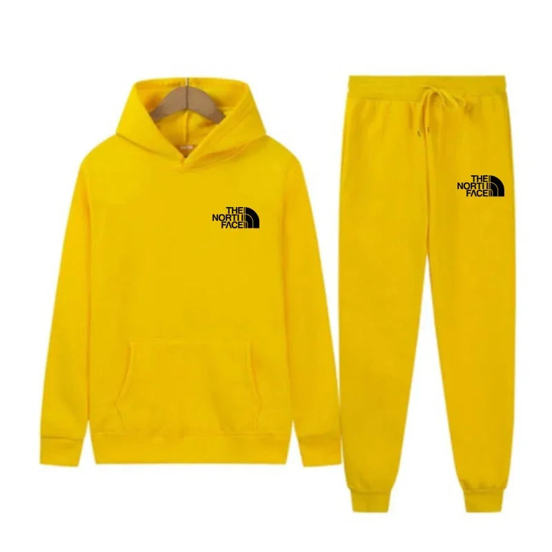 2024 outono nova impressão das mulheres dos homens moda casual fatos de treino ao ar livre fitness jogging conjuntos com capuz esportes luxo hoodie + calças terno