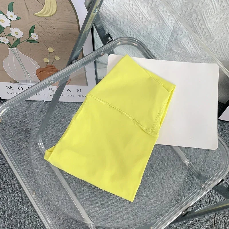 Calças De Yoga Femininas De Alta Qualidade Calças De Corrida Leggings De Cintura Alta Push up Para Mulheres Material De Nylon E SPANDEX Sensação De Liberdade