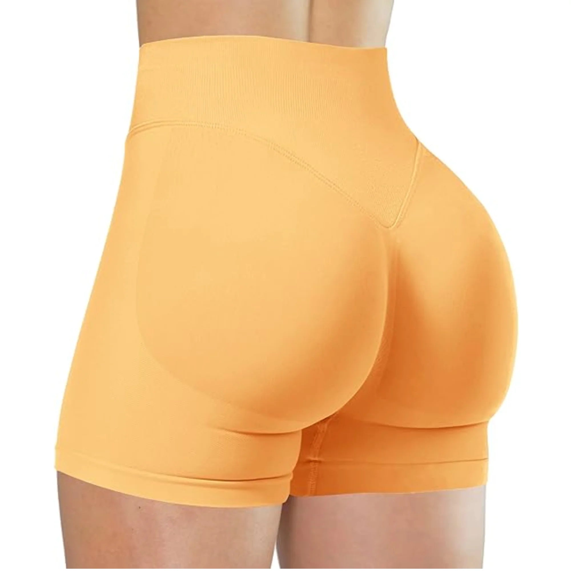 Verão cintura alta yoga shorts elegante e sexy correndo calças de fitness cor sólida yoga leggings