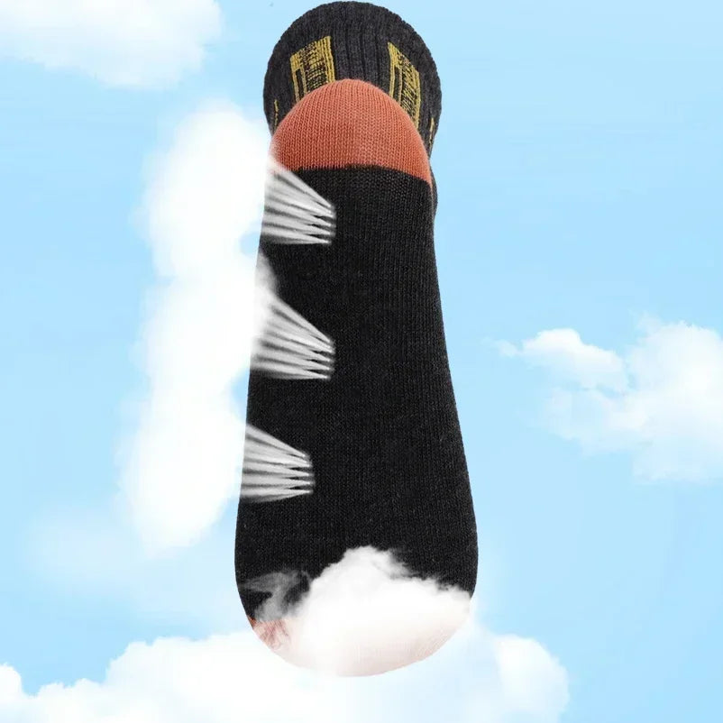 10 pares de meias esportivas de algodão respirável homens fibra de bambu outono e inverno meias absorventes de suor desodorante negócios sox