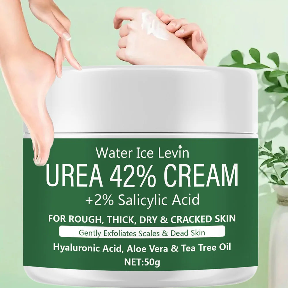 Novo creme de ureia 42% + 2% ácido salicílico hidratante para pés e mãos, hidratante profundo e hidratante nutritivo