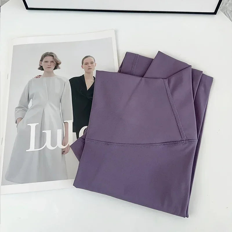 Calças De Yoga Femininas De Alta Qualidade Calças De Corrida Leggings De Cintura Alta Push up Para Mulheres Material De Nylon E SPANDEX Sensação De Liberdade