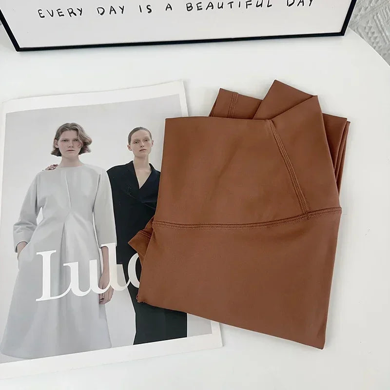 Calças De Yoga Femininas De Alta Qualidade Calças De Corrida Leggings De Cintura Alta Push up Para Mulheres Material De Nylon E SPANDEX Sensação De Liberdade