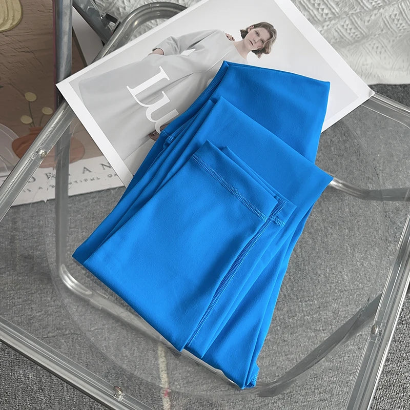 Calças De Yoga Femininas De Alta Qualidade Calças De Corrida Leggings De Cintura Alta Push up Para Mulheres Material De Nylon E SPANDEX Sensação De Liberdade