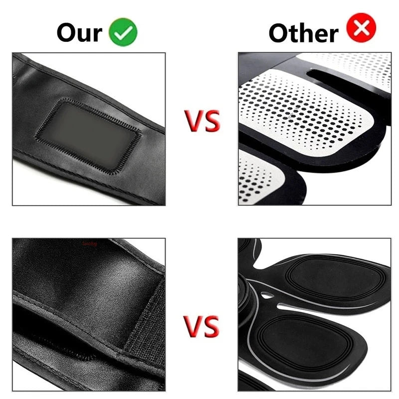 Treinador de núcleo de cinto abdominal EMS inteligente com rastreamento de queima de gordura, modelador de cintura sem cola para academia e casa, perda de peso para homens e mulheres