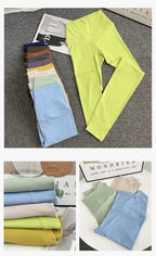 Calças De Yoga Femininas De Alta Qualidade Calças De Corrida Leggings De Cintura Alta Push up Para Mulheres Material De Nylon E SPANDEX Sensação De Liberdade