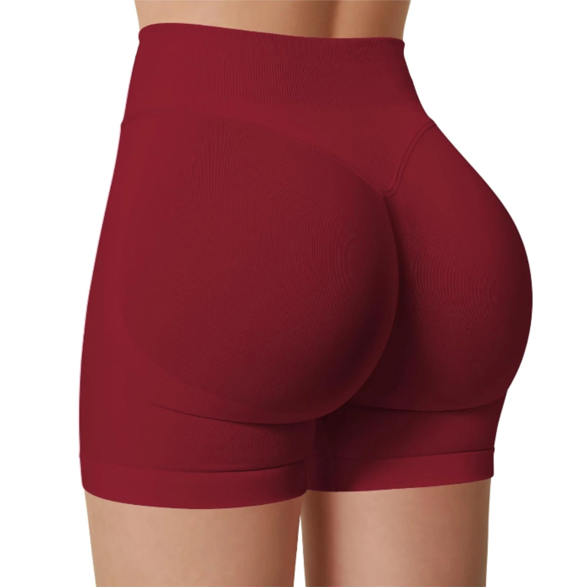 Verão cintura alta yoga shorts elegante e sexy correndo calças de fitness cor sólida yoga leggings