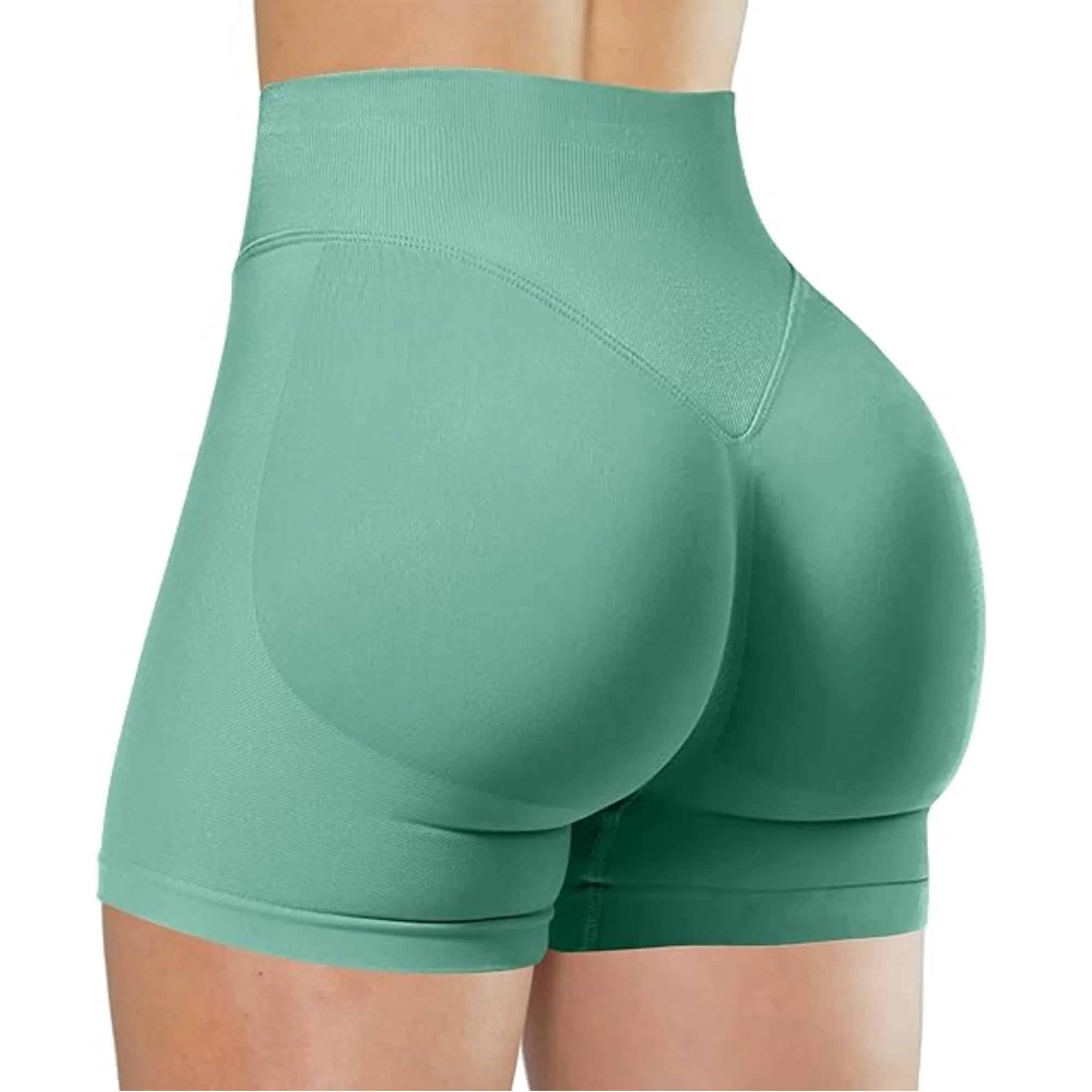 Verão cintura alta yoga shorts elegante e sexy correndo calças de fitness cor sólida yoga leggings