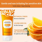 Laranja esfoliante gel creme hidratante rosto corpo esfrega gel limpeza profunda hidratante esfoliante facial peeling rosto esfrega