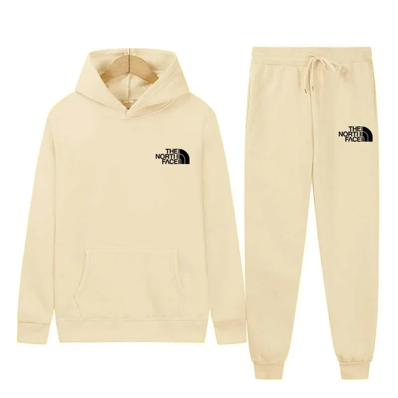 2024 outono nova impressão das mulheres dos homens moda casual fatos de treino ao ar livre fitness jogging conjuntos com capuz esportes luxo hoodie + calças terno