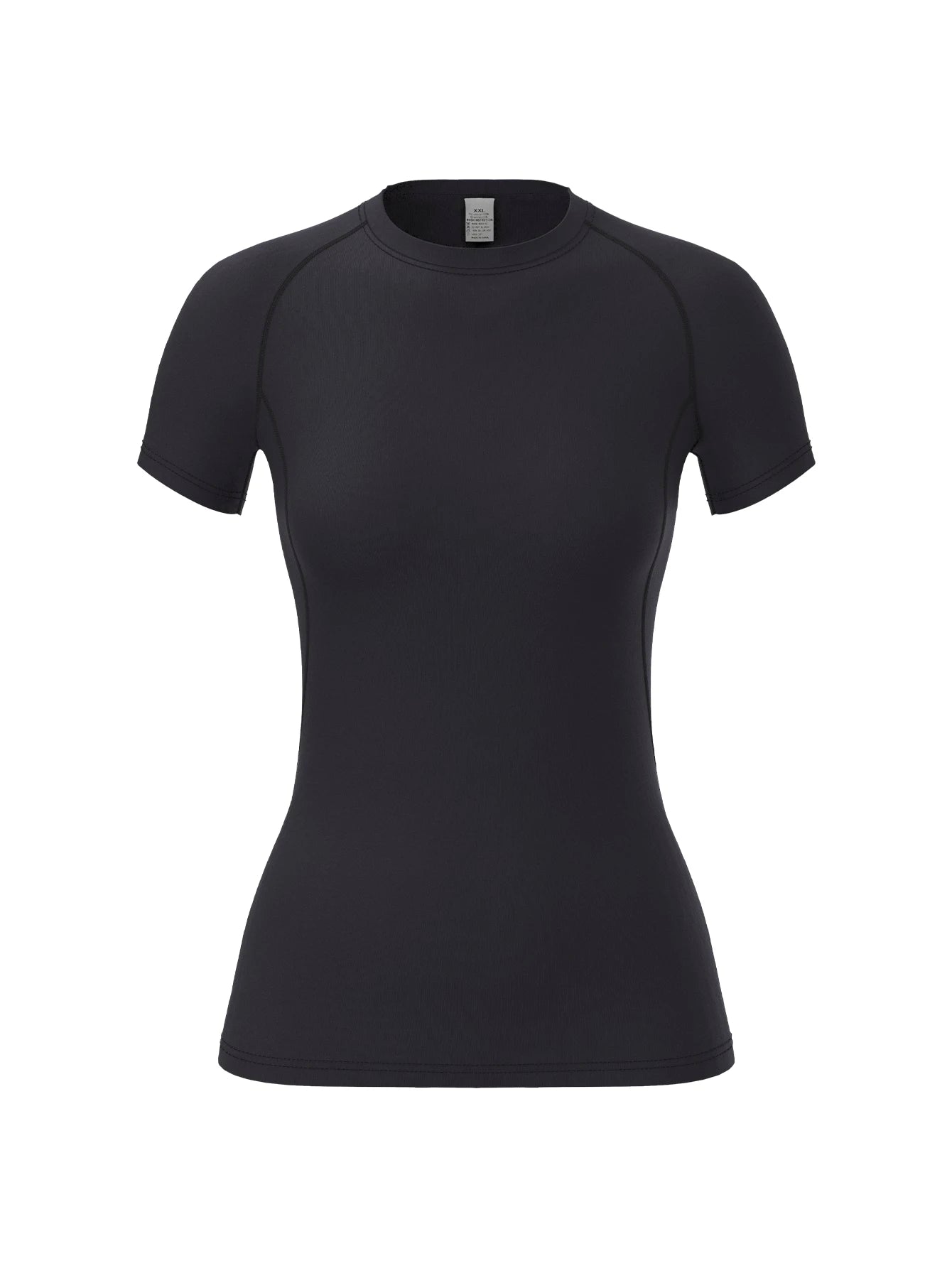 Camisa de compressão feminina, manga curta esportes yoga correndo camiseta verão ginásio treino de secagem rápida estiramento camiseta, roupas