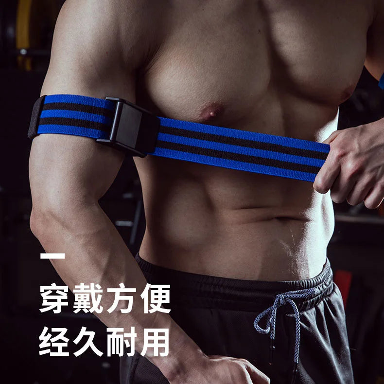 Faixa rígida de restrição de fluxo sanguíneo BFR para braços, pernas, glúteos, treinamento BFR, faixas de oclusão para homens e mulheres