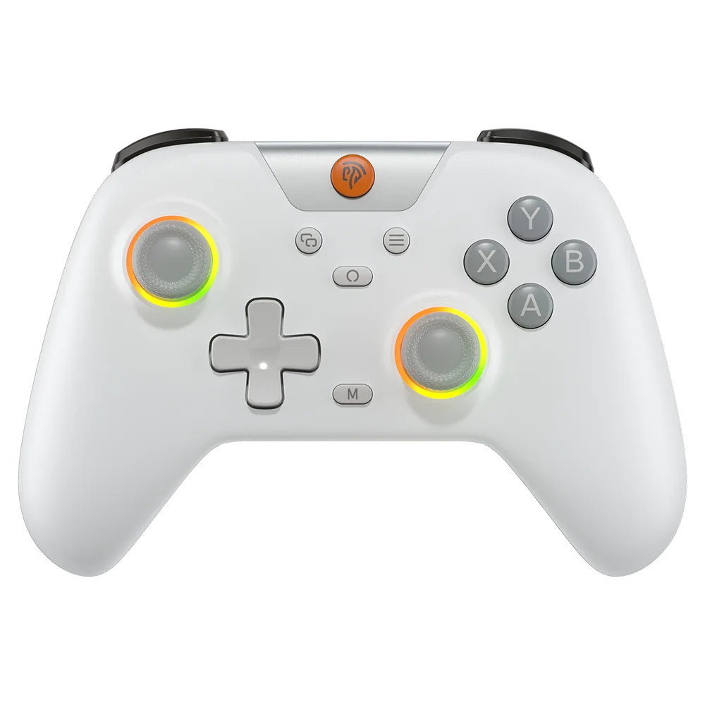 EasySMX X05 Controle PC Sem Fio Gamepad Bluetooth Controlador de Jogos Compatível com PC/Celular/Switch/ Steam Gamer, Luz RGB, Efeito Hall