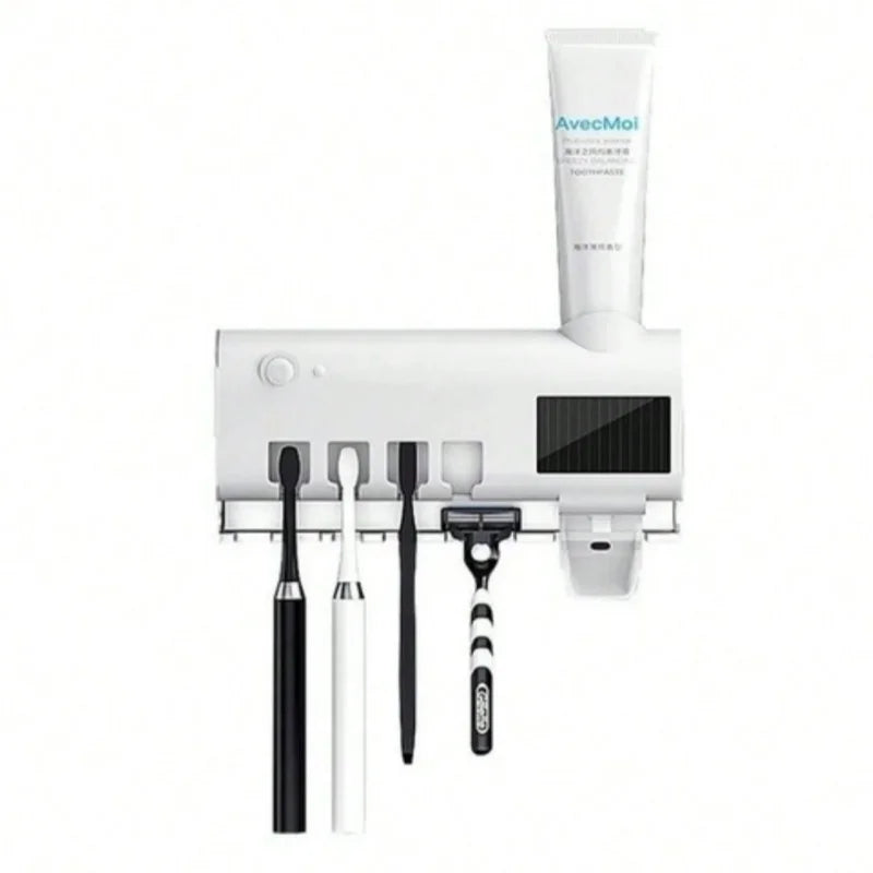 Escova de dentes automática Dispenser Set Dustproof Adhesive Wall Suction Toothpaste Squeezer