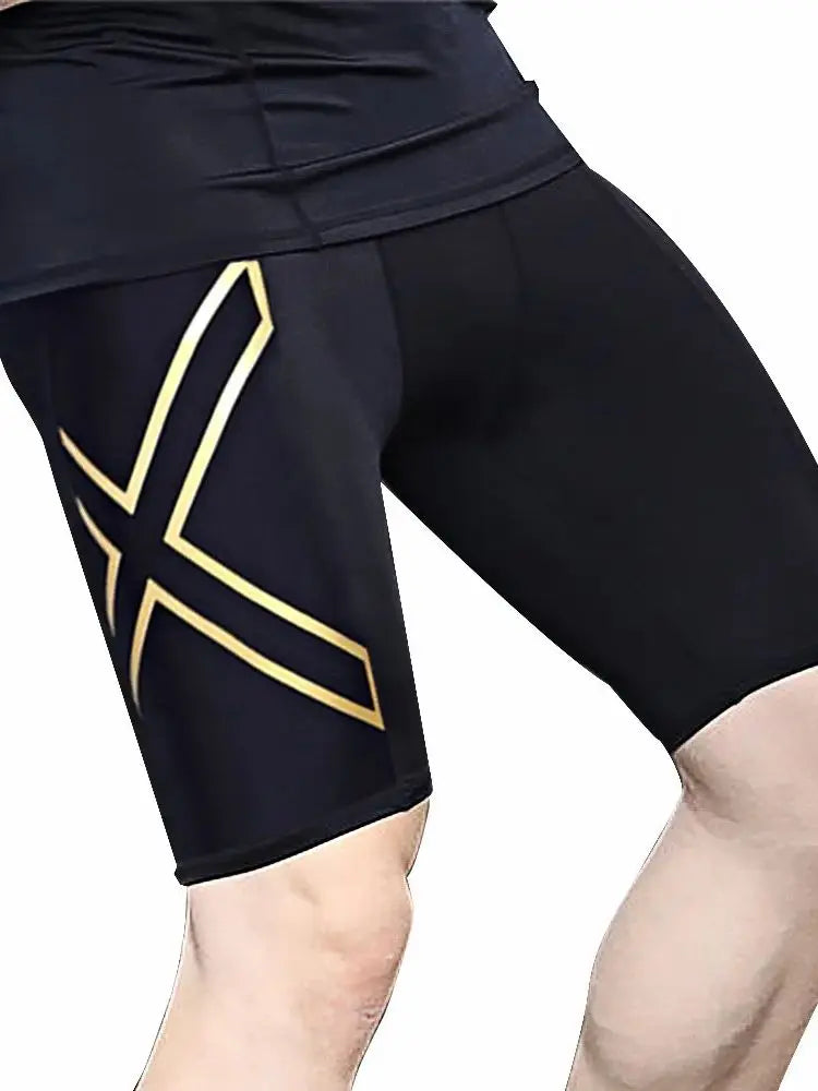 Moda curta correndo collants x secagem rápida ginásio esportes jogging fitness exercício leggings inferior das mulheres dos homens verão