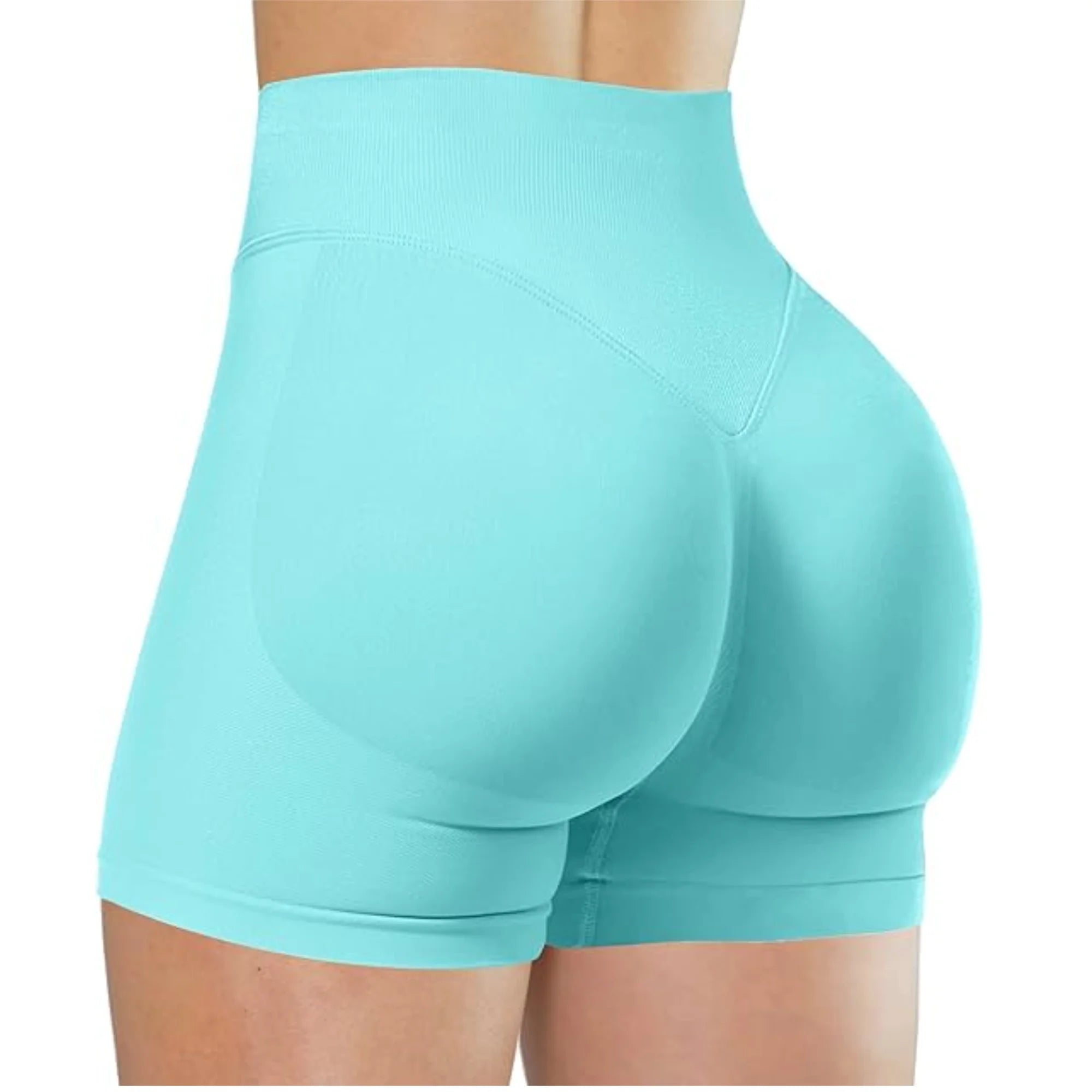 Verão cintura alta yoga shorts elegante e sexy correndo calças de fitness cor sólida yoga leggings