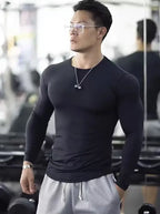 2025 nova camisa de manga longa de corrida das mulheres dos homens atlético superior secagem rápida respirável roupas esportivas