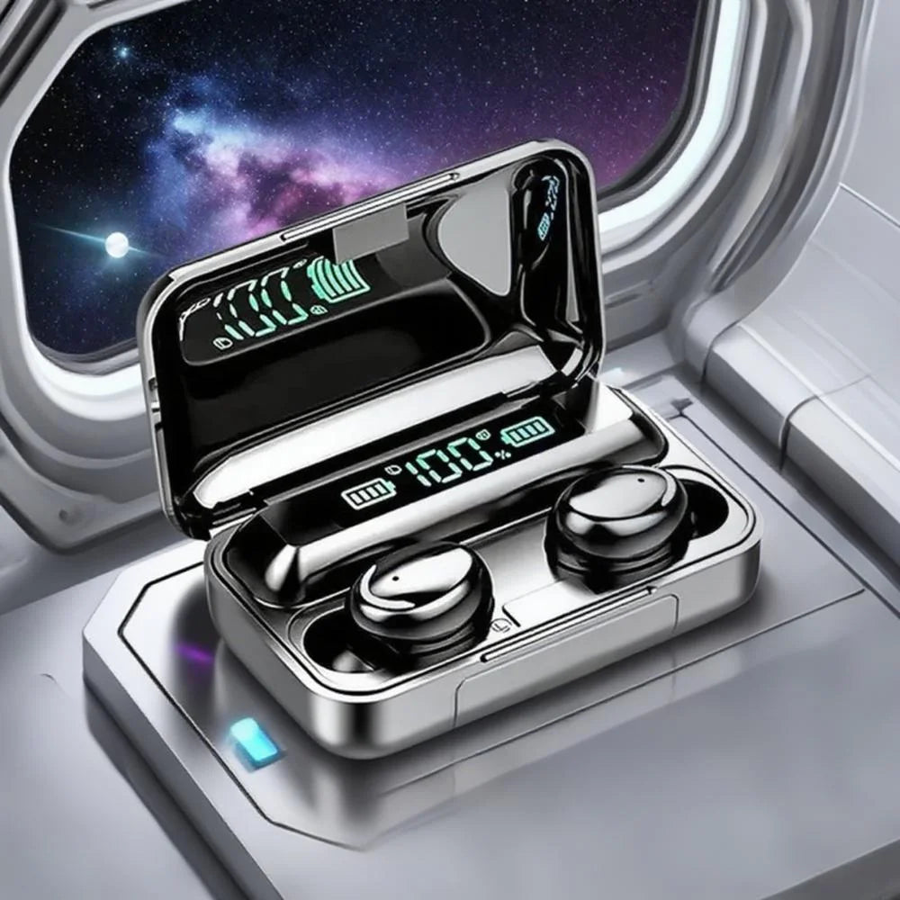 F9 esporte sem fio fones de ouvido estéreo bluetooth redução ruído à prova dwaterproof água com microfone para