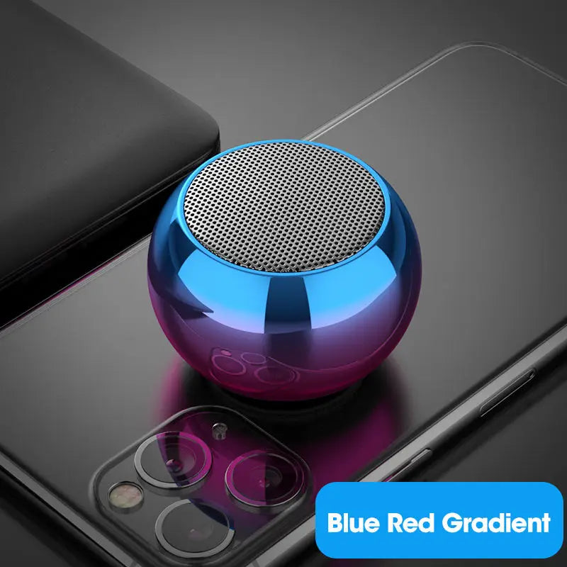 Alto-falante Bluetooth sem fio portátil Arma de aço pequena Estéreo pesado de metal Subwoofer surround Mini alto-falante ao ar livre