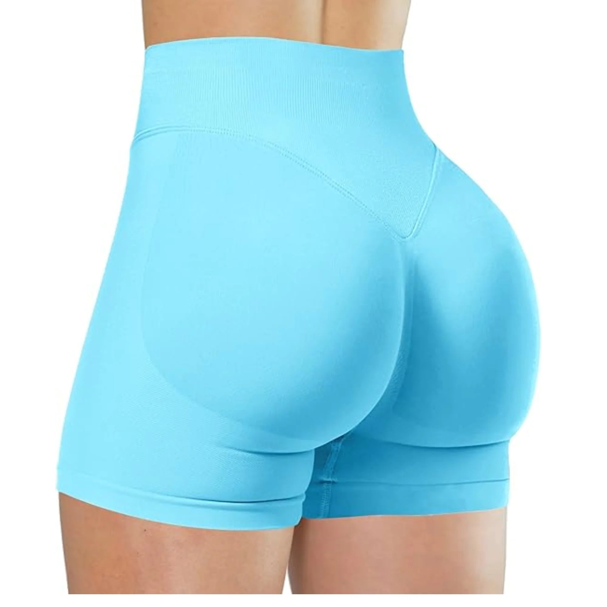 Verão cintura alta yoga shorts elegante e sexy correndo calças de fitness cor sólida yoga leggings