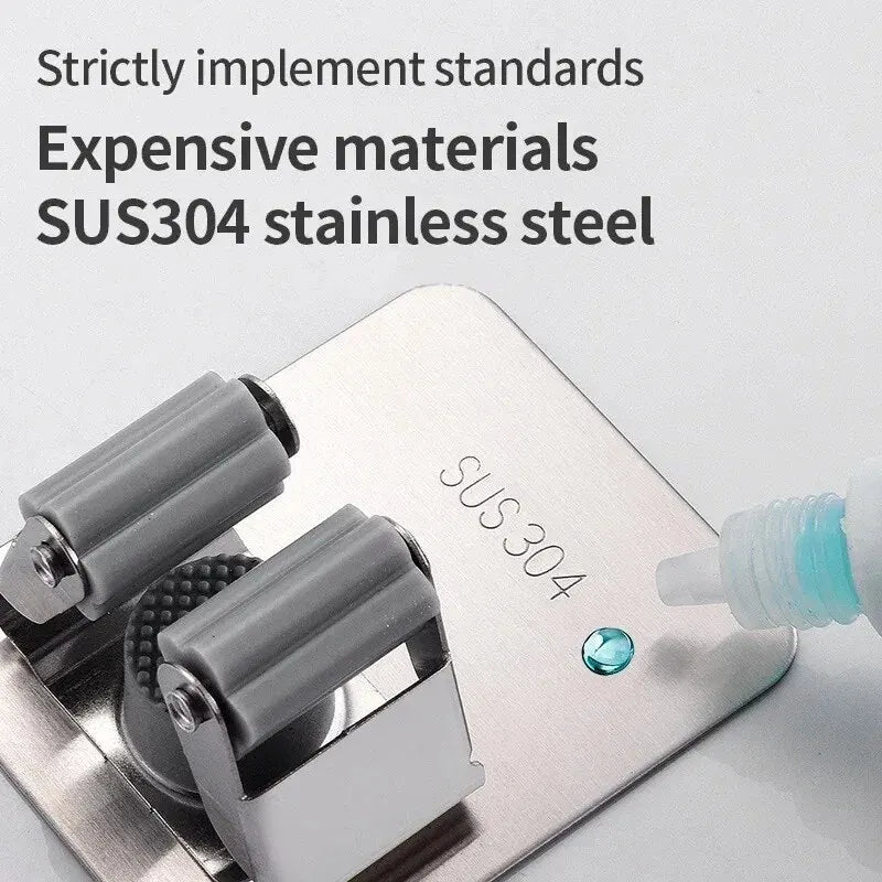 Ganchos multiuso adesivo de parede pendurado mop rack vassoura gancho cozinha organização banheiro casa organizador acessórios