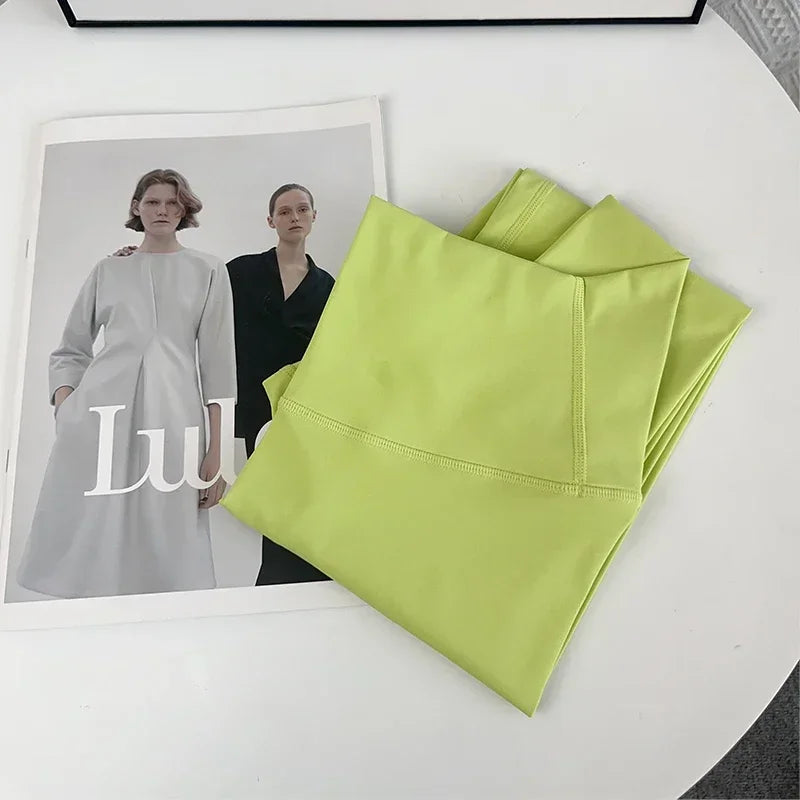 Calças De Yoga Femininas De Alta Qualidade Calças De Corrida Leggings De Cintura Alta Push up Para Mulheres Material De Nylon E SPANDEX Sensação De Liberdade