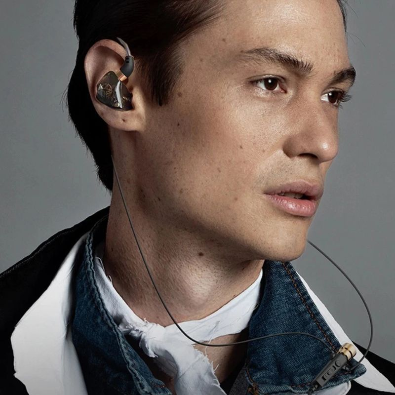 fone de ouvido esporte com cancelamento ruído fones com microfone dinâmico hd para gravação canto ao vivo KT-02 3.5mm