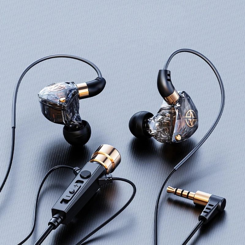 fone de ouvido esporte com cancelamento ruído fones com microfone dinâmico hd para gravação canto ao vivo KT-02 3.5mm