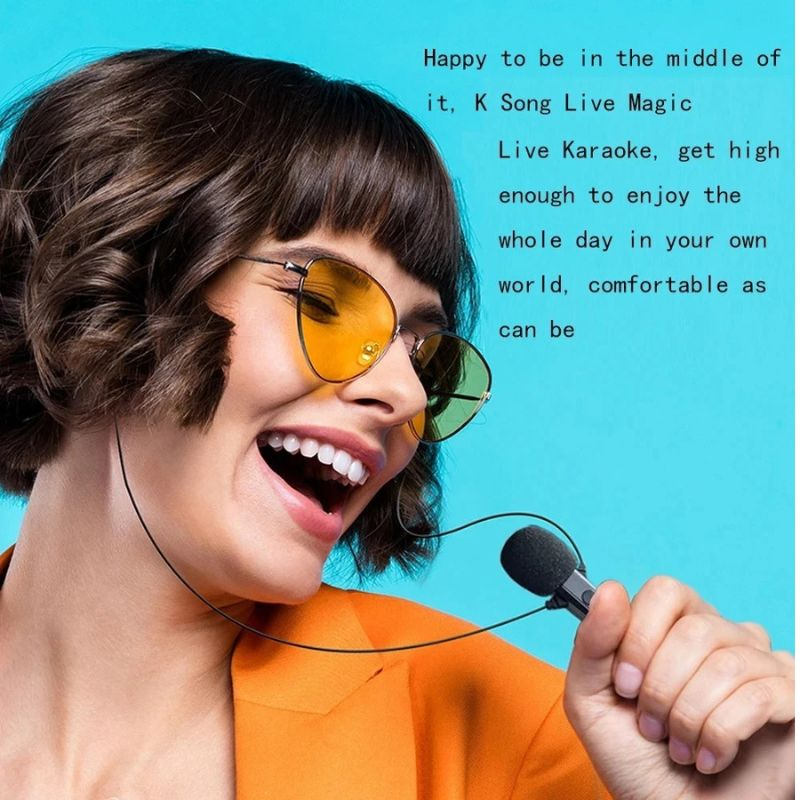 fone de ouvido esporte com cancelamento ruído fones com microfone dinâmico hd para gravação canto ao vivo KT-02 3.5mm